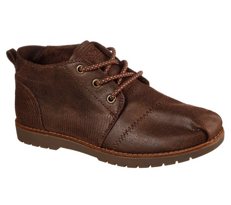 Skechers Bobs Chill Lugs - Urban Chillers - Womens Boots Chocolate [AU-GN4673]